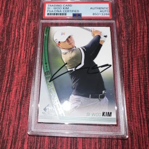 Si-woo Kim Signed 2020 SP Game Used Rookie Trading Card PSA/DNA