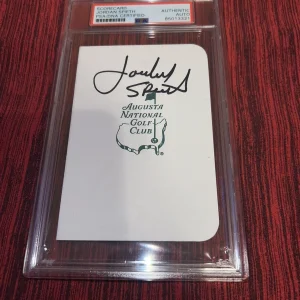 Jordan Spieth Signed Masters Scorecard 2015 Champion PGA Legend PSA/DNA