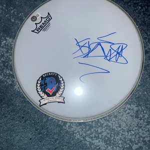 Travis Barker Signed Remo 12” Drumhead Blink 182 Drummer Legend Beckett
