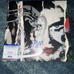 Robert Smith Signed Torn Down Vinyl The Cure Lead Singer PSA/DNA