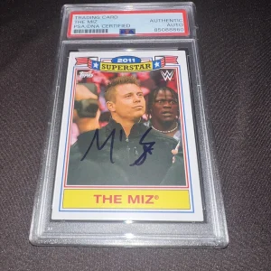 The Miz Signed 2021 Topps WWE Trading Card 2011 Superstar PSA/DNA