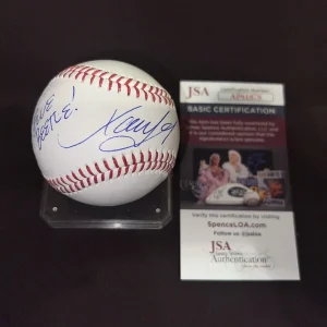 Xolo Mariduena Signed Official Major League Baseball Blue Beetle JSA Auth