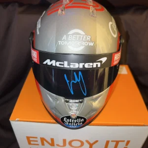 Carlos Sainz Signed Official 2020 Season Mini Helmet 1:2 Ferrari Mclaren PSA/DNA