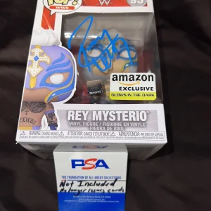 Rey Mysterio Signed Official WWE Funko Pop Figure Wrestling Legend PSA/DNA #2
