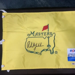 Phil Mickelson Official Undated Masters Flag Augusta 3x Champion Legend PSA #2
