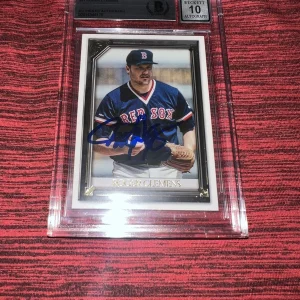 Roger Clemens Signed 2021 Topps Gallery Card Red Sox Yankees BAS Auto Grade 10