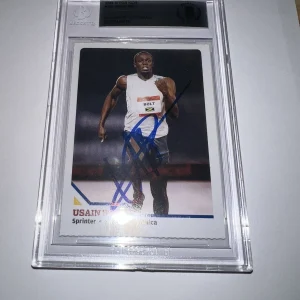 Usain Bolt Signed 2008 SI For Kids Trading Card Rookie Gold Medal Beckett #2
