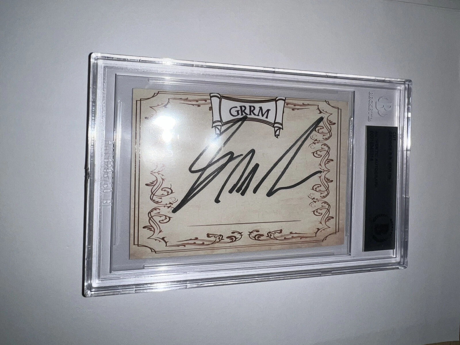 George R R. Martin Signed George R. R. Martin Signed Book Plate Cut Game Of Thrones Legend ...