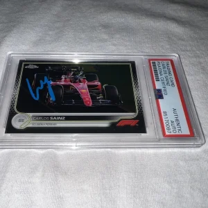 Carlos Sainz Signed 2022 Topps Chrome F1 Trading Card #31 Ferrari PSA/DNA