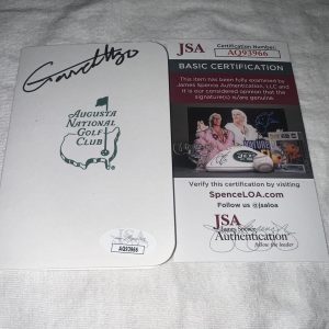 Garrick Higgo Signed Masters Scorecard PGA Superstar Champion JSA Auth #3