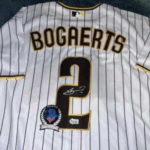 Xander Bogaerts Signed San Diego Padres Jersey Superstar Slugger Beckett
