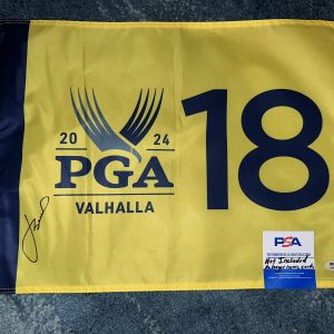 Jordan Spieth Signed Official 2024 PGA Championship Flag Valhalla Golf PSA #2