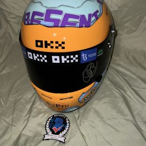 Daniel Ricciardo Signed 1:1 Full Size Helmet Replica 2022 Season Mclaren Beckett