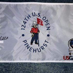 Brooks Koepka Signed Official 2024 US Open Championship Flag Pinehurst BAS #3