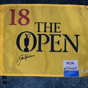 Jack Nicklaus Signed Official Undated Open Championship Flag British PSA/DNA