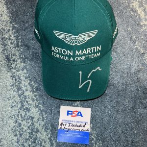 Lance Stroll Signed Official Aston Martin Racing Hat Superstar Driver PSA/DNA #2
