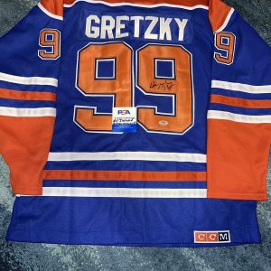 Wayne Gretzky Signed Edmonton Oilers Jersey Legend The Great One PSA/DNA