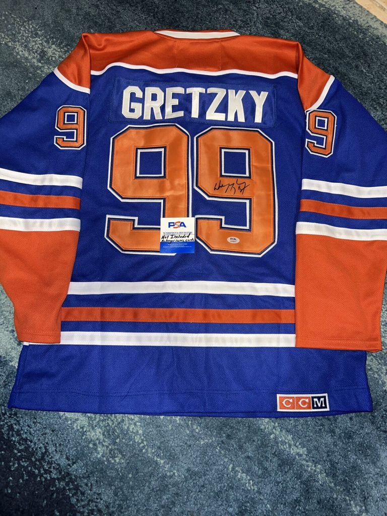 Wayne Gretzky Signed Edmonton Oilers Jersey Legend The Great One PSA/DNA