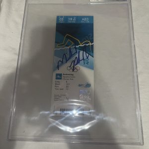 Michael Phelps Signed London 2012 Olympic Ticket 28 Gold Medals USA Beckett