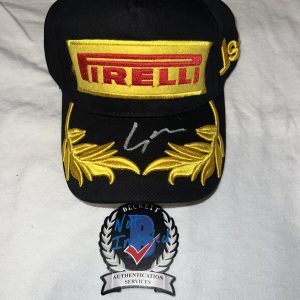 Lance Stroll Signed Pirelli Podium Hat Aston Martin Star Future Champ Beckett #3