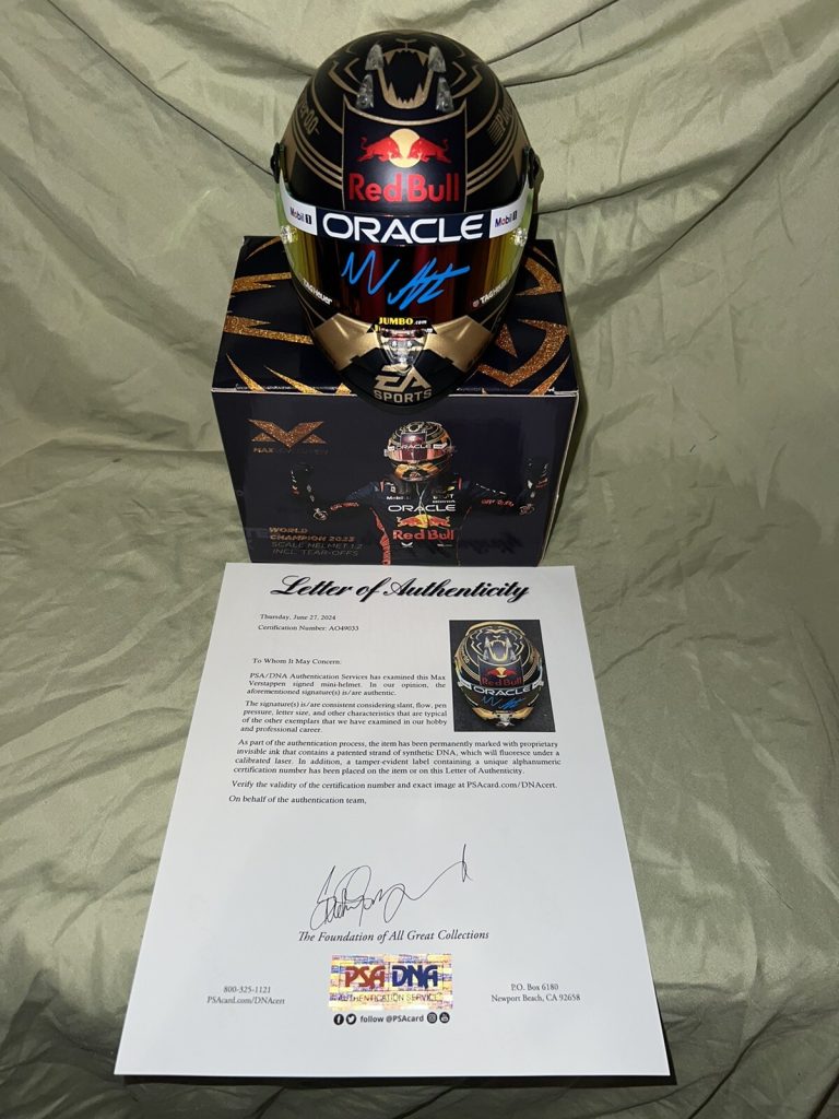 Max Verstappen Signed Official 2023 World Champion Mini Helmet 1:2  PSA/DNA #2