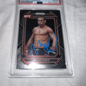 Urijah Faber Signed 2023 Panini Prizm UFC Trading Card PSA/DNA