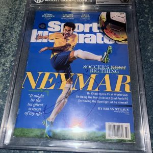 Neymar Signed Sports Illustrated Full Magazine August 7, 2017 Legend Beckett