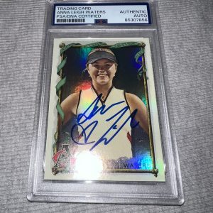 Anna Leigh Waters Signed Official 2023 Allen & Ginter #295 Foil Trading Card PSA