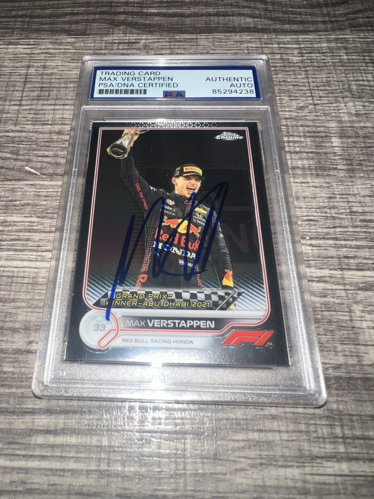 Max Verstappen Signed 2022 Topps Chrome F1 Card #172 Red Bull Racing PSA/DNA