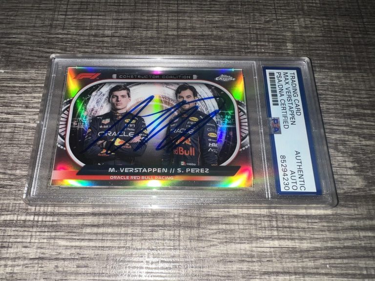 Max Verstappen Signed 2022 Topps Chrome F1 Card #CC-RBR Refractor PSA/DNA