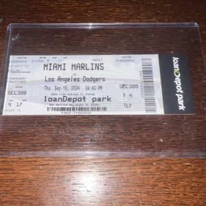 Shohei Ohtani 50/50 Official Ticket Stub 9/19/2024 LA Dodgers 1st Player Seat 17