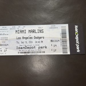 Shohei Ohtani 50/50 Official Ticket Stub 9/19/2024 LA Dodgers Seat 17 #2