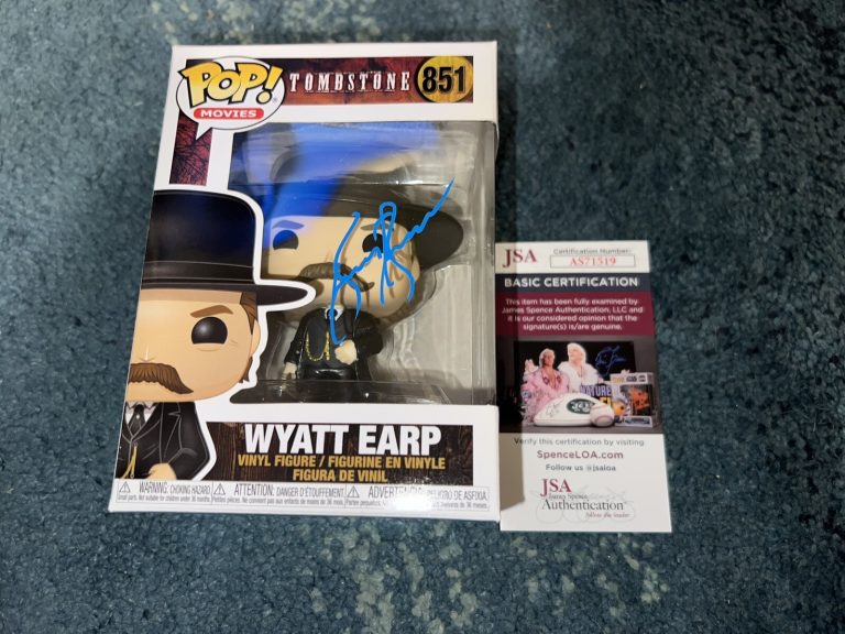 Kurt Russell Signed Official Wyatt Earp Funko Pop Figure Tombstone JSA Auth