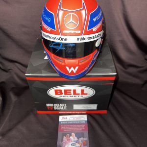 George Russell Signed Official 2021 Season Mini Helmet 1:2 Mercedes JSA Auth