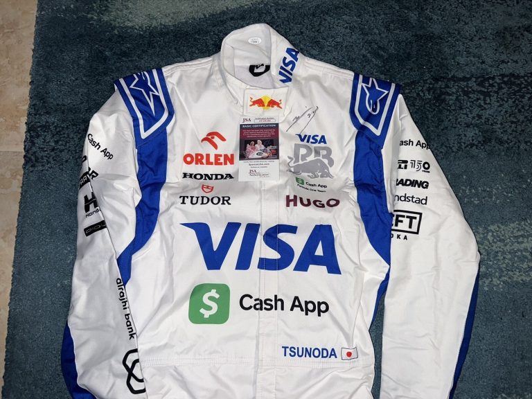 Yuki Tsunoda Signed Full Size Visa Cash App 2024 Season Race Suit Legend JSA