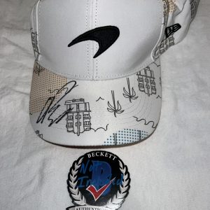 Bianca Bustamante Signed McLaren Racing 2024 Miami GP Hat Star Beckett
