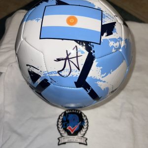 Julian Alvarez Signed Official Argentina Soccer Ball World Cup Champ Beckett