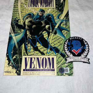 Christian Bale Signed Official DC The Dark Knight Comic Book Batman Beckett #10