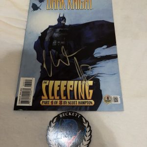 Christian Bale Signed Official DC The Dark Knight Comic Book Legend Beckett