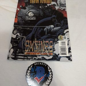 Christian Bale Signed Official DC The Dark Knight Comic Book Legend Beckett #11