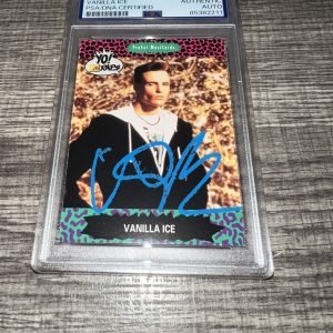 Vanilla Ice Signed 1991 MTV Network Yo Raps Card #91 Superstar PSA/DNA #2