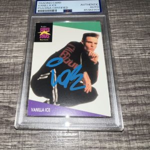 Vanilla Ice Signed 1991 Pro Sets Super Stars Card #143 Superstar PSA/DNA