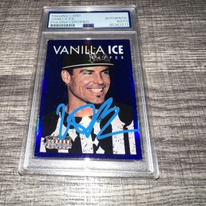 Vanilla Ice Signed 2015 Panini Americana Card #62 Superstar PSA/DNA