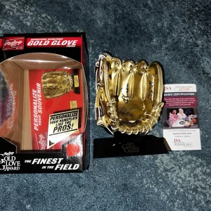 Andrew Benintendi Signed Official Rawlings Mini Gold Glove White Sox JSA Auth