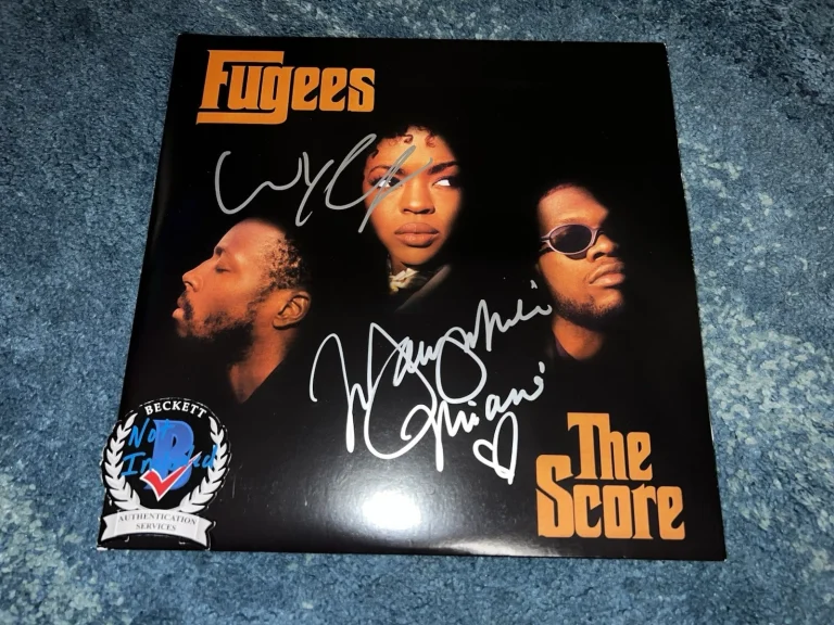Lauryn Hill & Wyclef Jean Signed The Score Vinyl Album The Fugees Beckett #3