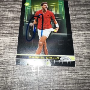 Gabriel Diallo Signed 2024 Topps Chrome Trading Card 1st Tennis Superstar