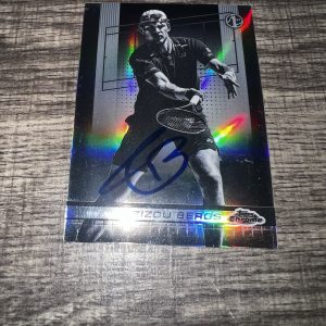 Zizou Bergs Signed 2024 Topps Chrome Trading Card Black & White Tennis Superstar