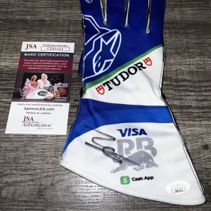 Isack Hadjar Signed Visa RB Racing Bulls Race Glove Formula 1 Star JSA Auth #2