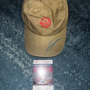 Esteban Ocon Signed Formula 1 Haas Racing Hat Star Driver JSA Auth #2