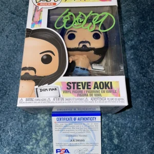 Steve Aoki Signed Official Funko Pop Vinyl Figure World Famous DJ PSA/DNA #3